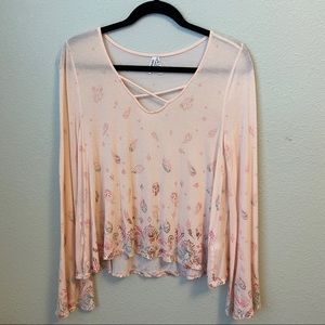 Pink Mudd Bell Sleeve Top